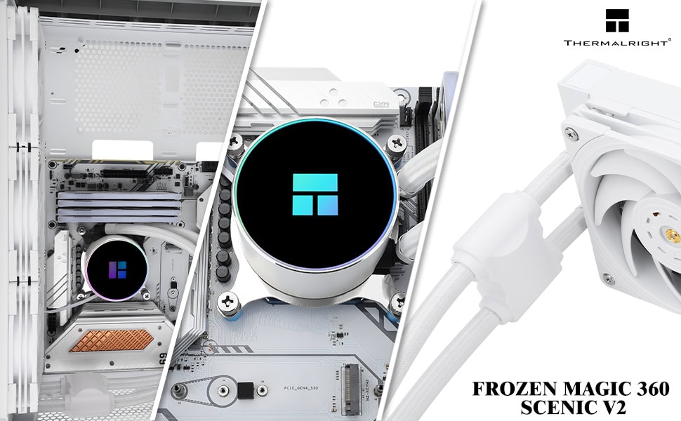 Thermalright Frozen Magic 360 Scenic V2 Beyaz İşlemci Sıvı Soğutucu H5