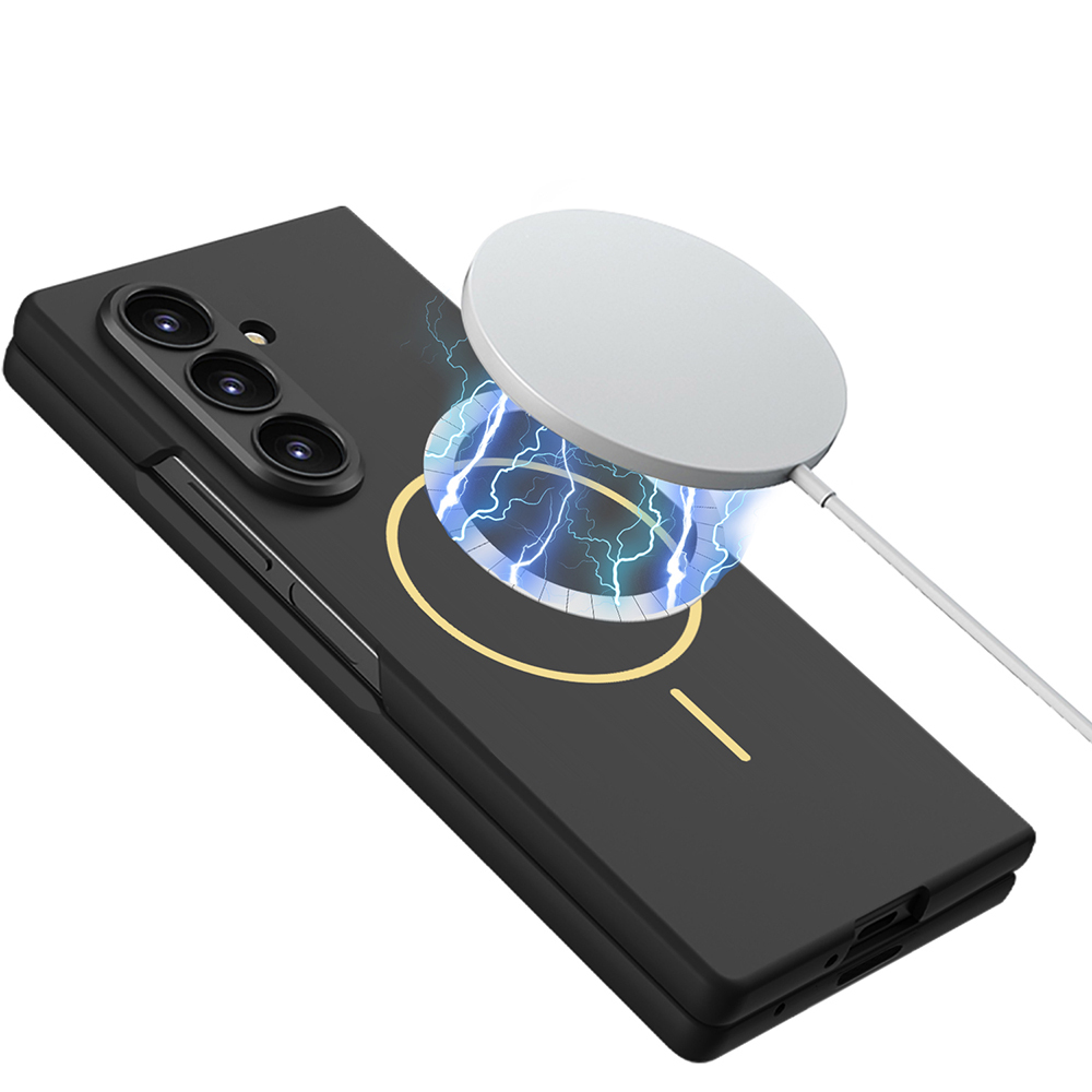 Galaxy Z Fold 7 Kılıf Wireless Şarj Özellikli Zore Kıpta M-safe Kapak - 8