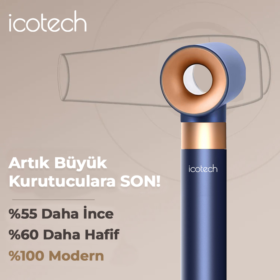 Icotech HS60 7 in 1 Airwrap Multi Styler Saç Şekillendirici (Mavi)