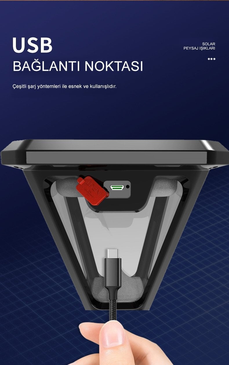 Powermaster HS-V83 Solar Panelli 3 Modlu Kumandalı Hareket Sensörlü 100 SMD Ledli Şarjlı Duvar ve Bahçe Lambası İçerik