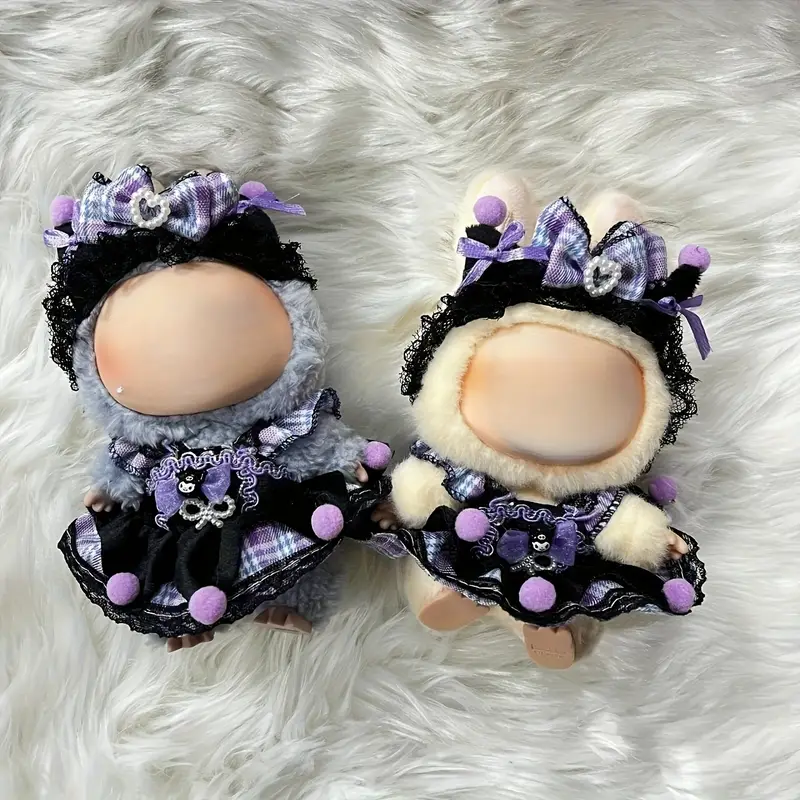 1 set kıyafeti ve aksesuarları, 5.9-6.7 inç labu ler için uygun, değiştirilebilir kıyafetler+aksesuarlar+aletler, doğum günü hediyesi/moda koleksiyonu ( ler hariç) 2