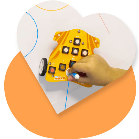 Wizbot Maxx ile şekiller ve desenler çizmek için Çizim Modu.