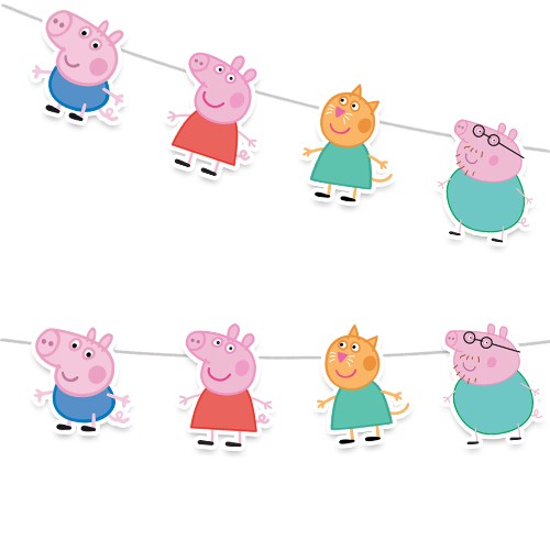 Peppa Pig Dekoratif Banner 150x19 cm, fiyatı