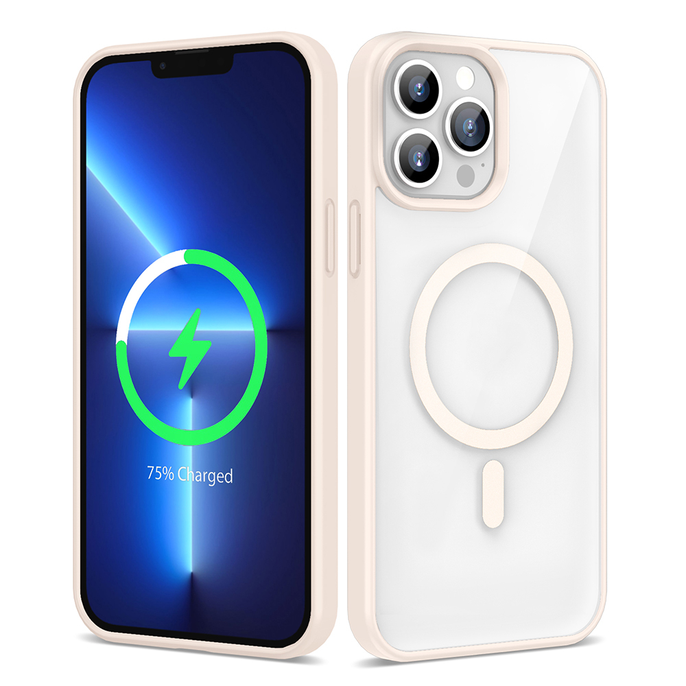 Apple iPhone 13 Pro Max Kılıf M-safe Wireless Şarj Özellikli Silikon Zore Ege Kapak - 7