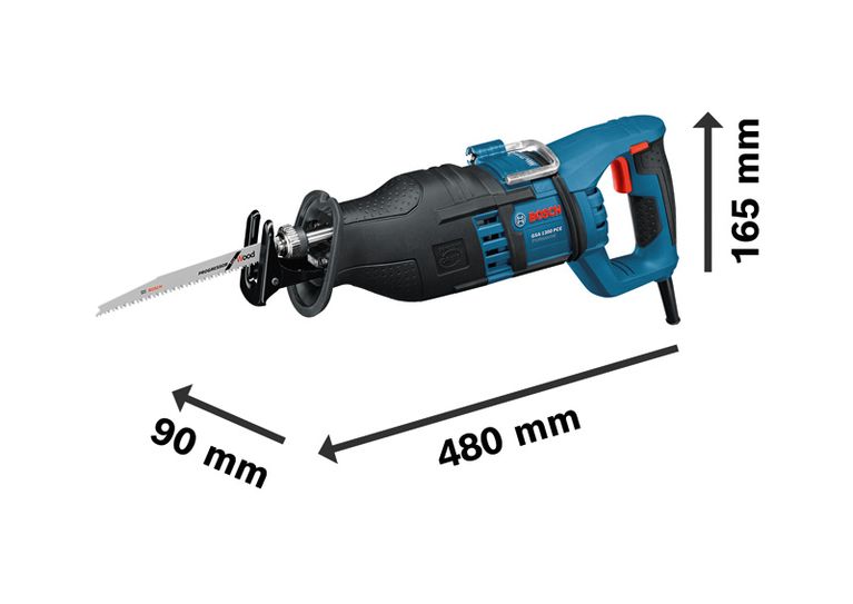 Bosch GSA 1300 PCE derin ağaç kesimi için alternatif testere.