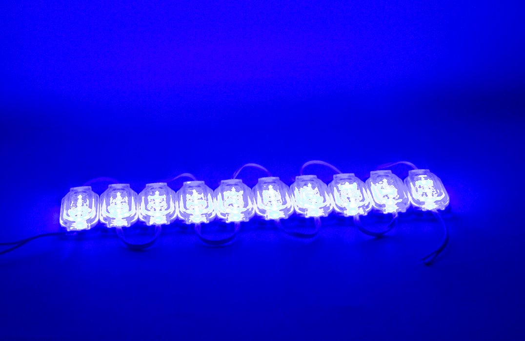 Powermaster 12 Volt 0.6 Watt Mavi 2835 65 X 25 Mm IP65 120 Lümen 160 Derece Modül Led