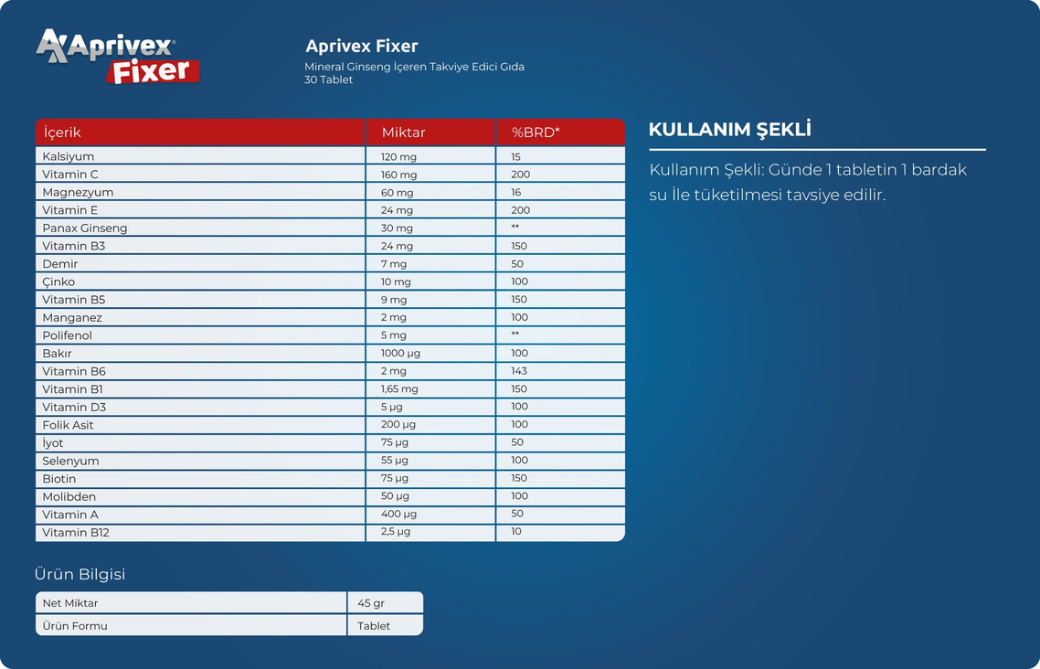 Aprivex Kara Mürver Ürün Görseli