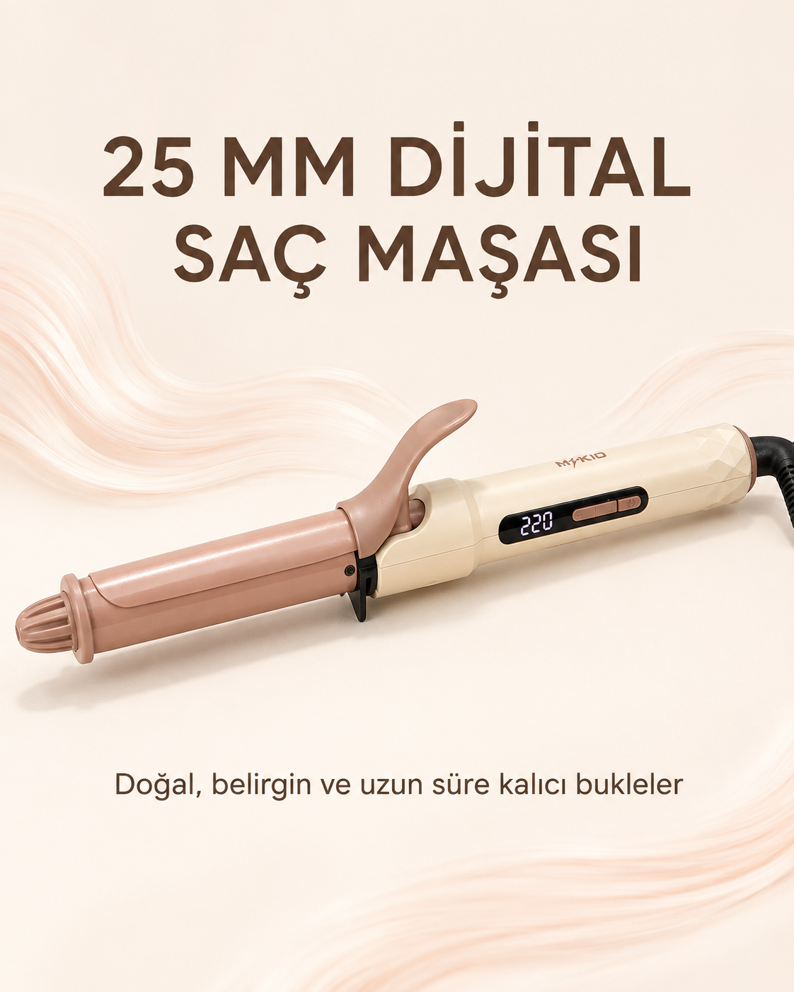 MKIO 25 mm dijital saç maşası