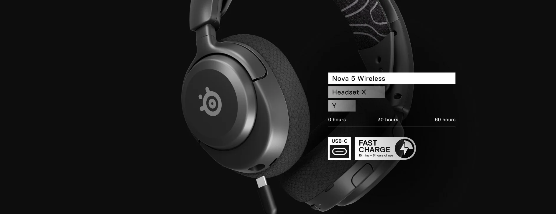 Steelseries Arctis Nova 5 Kablosuz Siyah Gaming Kulaklık SSH61670 