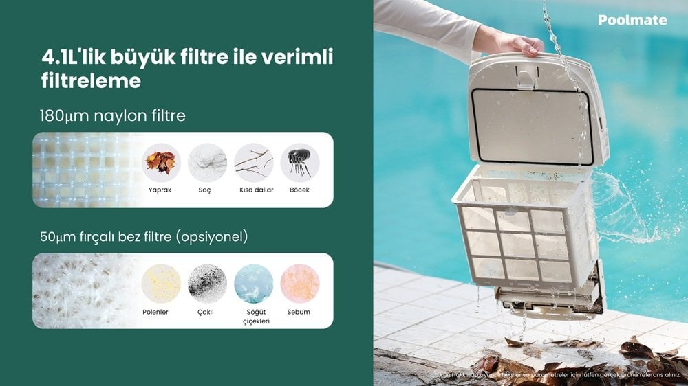 Poolmate DTC filtre haznesi ve filtrasyon sistemi