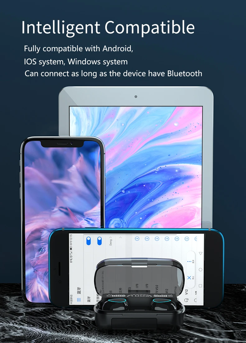 En çok satan BT 5.0 kulaklık oyun kulaklıkları Led ekran spor koşu kulaklık Tws gerçek kablosuz Stereo kulakiçi M10