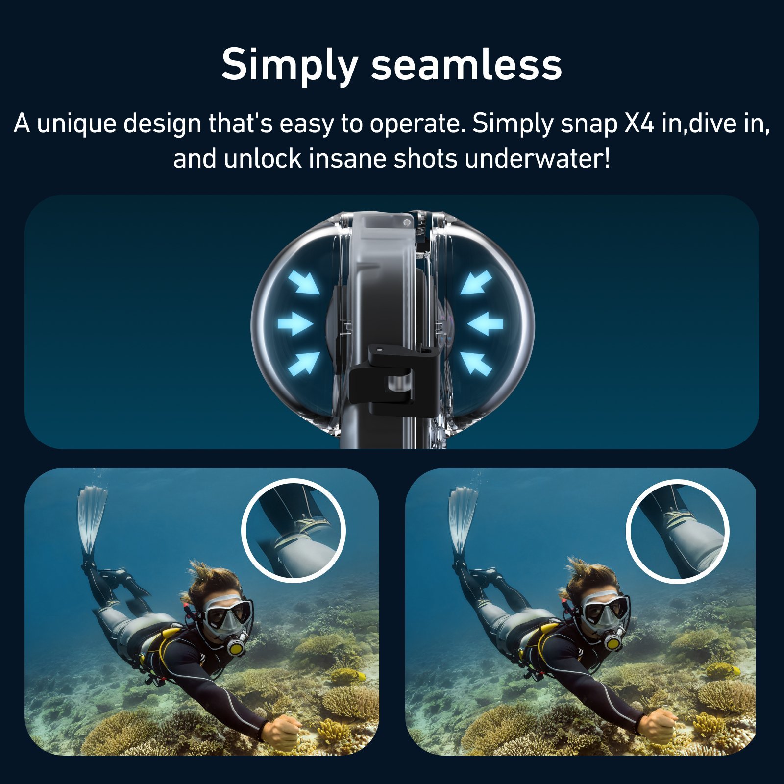 Insta360 X4 Invisible Dive Case