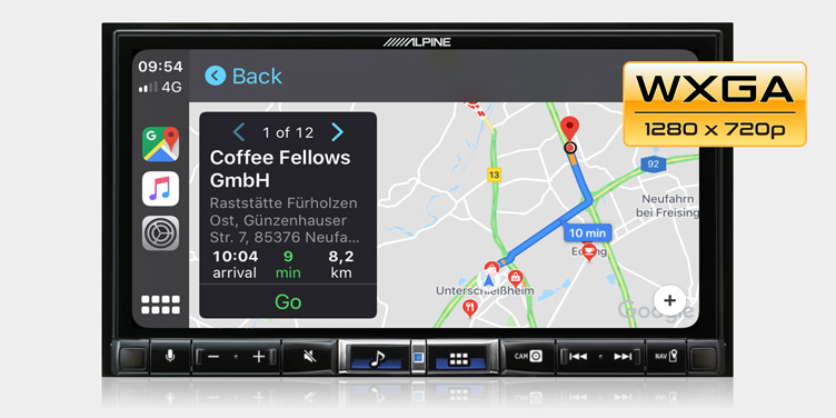 7-inch HD WXGA Display