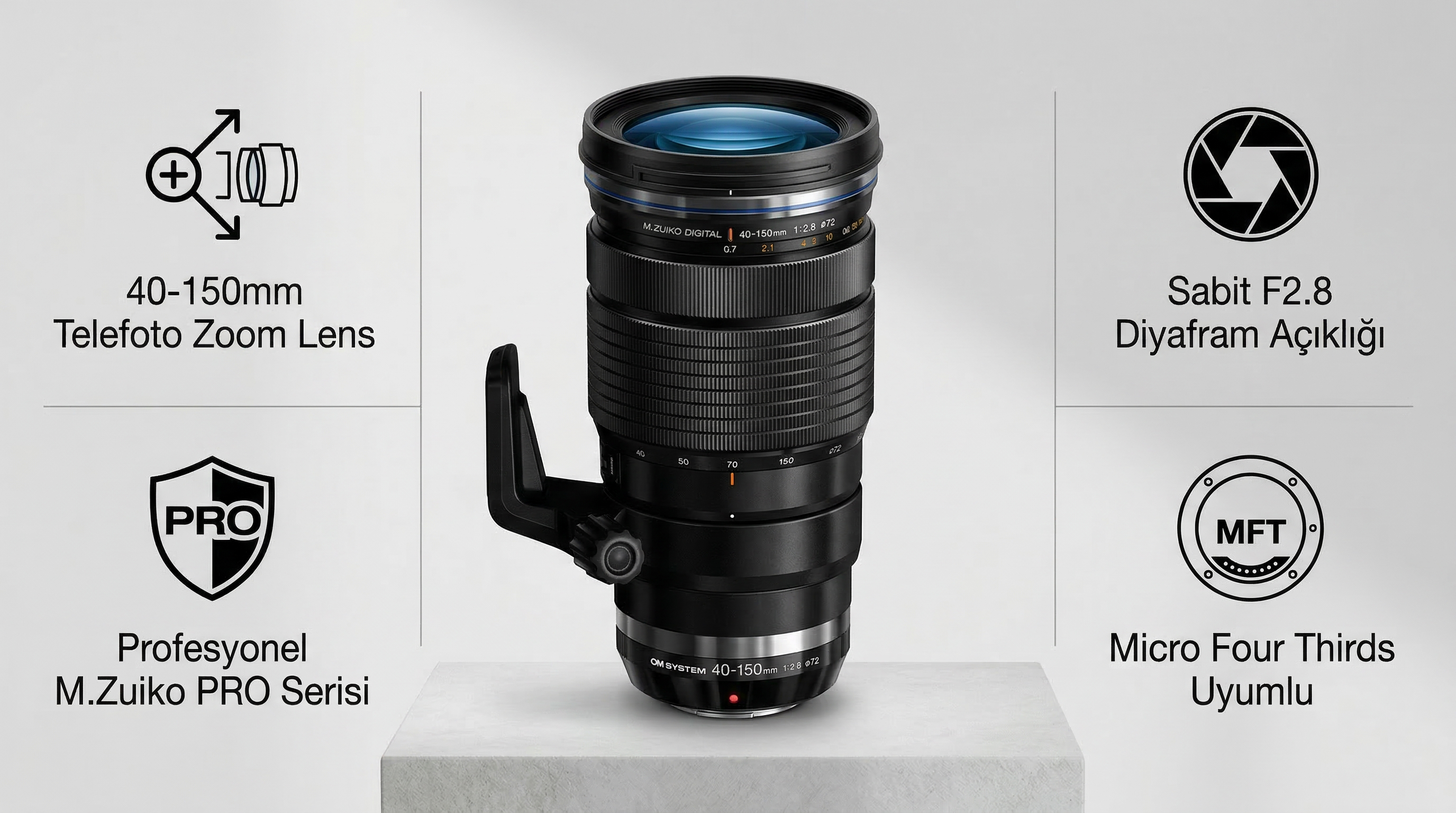 Sabit F2.8 Diyafram ile Üstün Görüntü Kalitesi