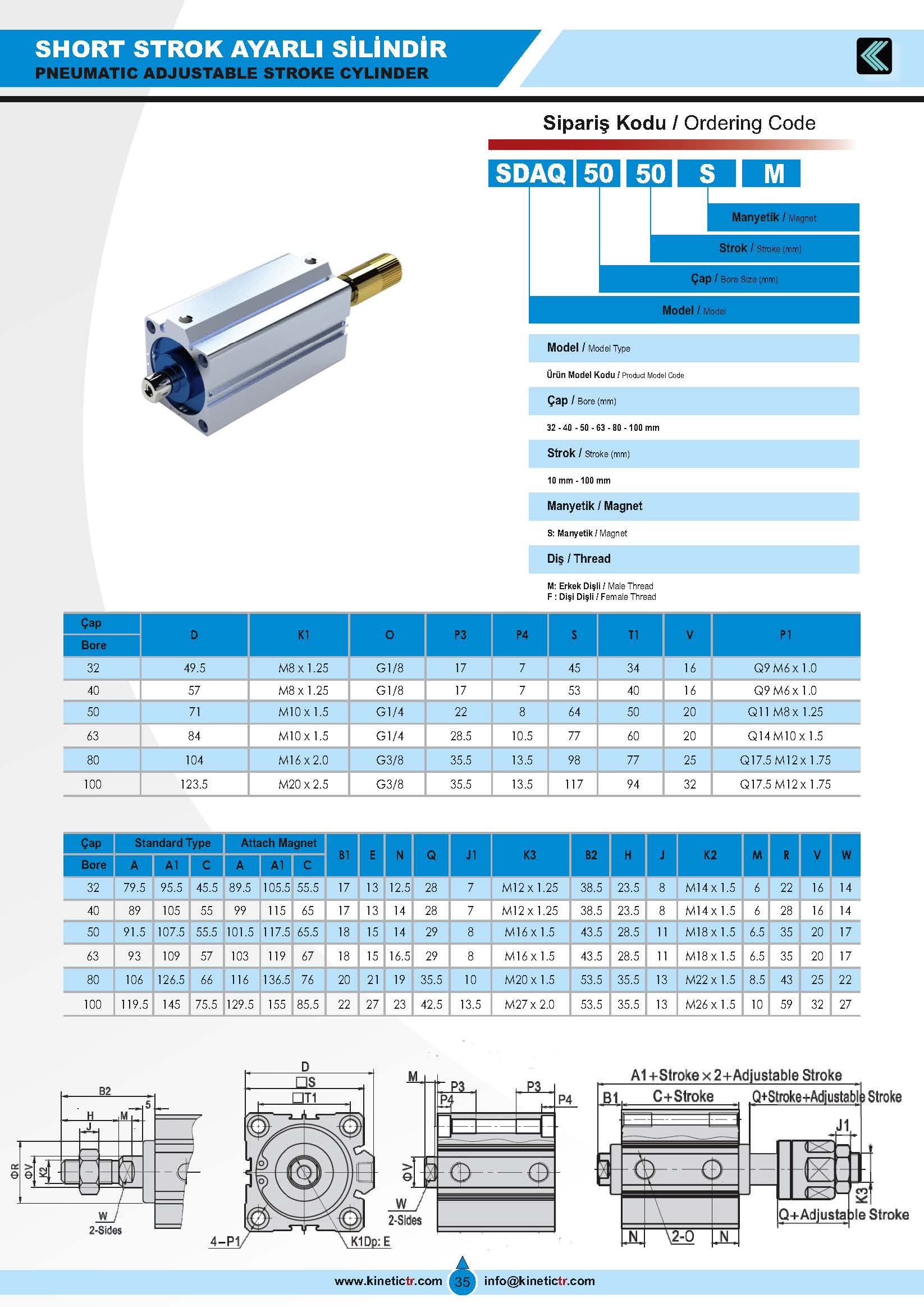 SDAQ_Pnomatik_short_strok_ayarli_silindir_katalog