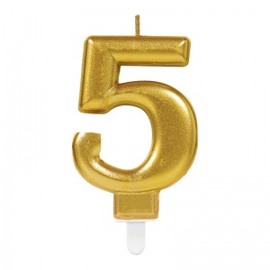 ANKAVERSE® 5 Rakam Mum Gold Renk