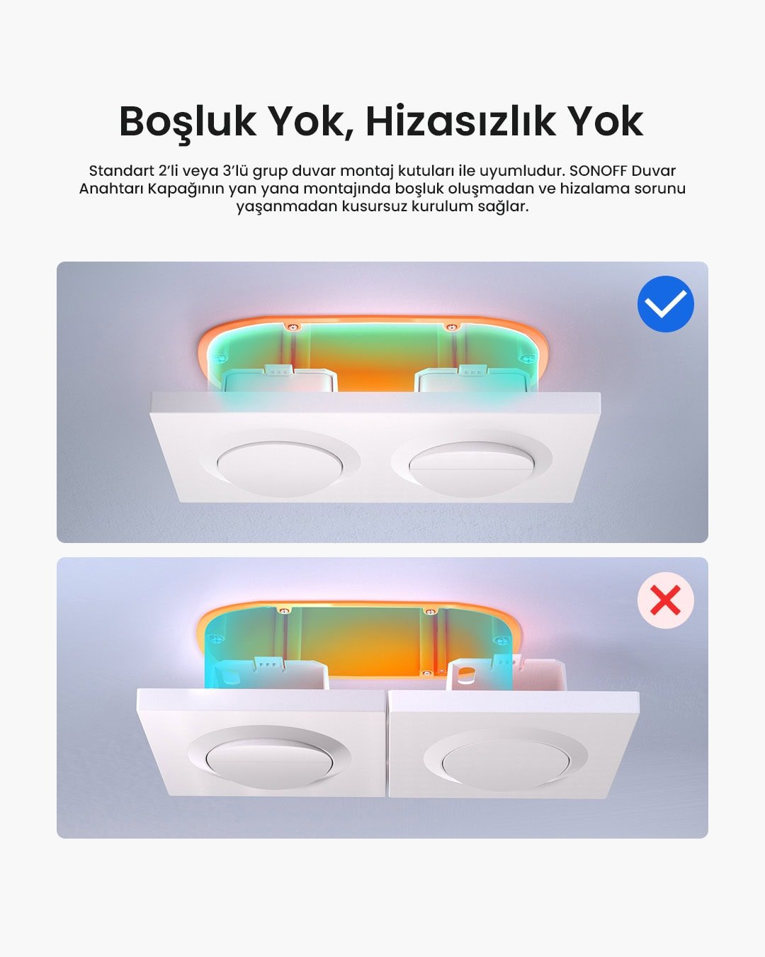 3'lü Duvar Anahtarı Çerçevesi | EF3G