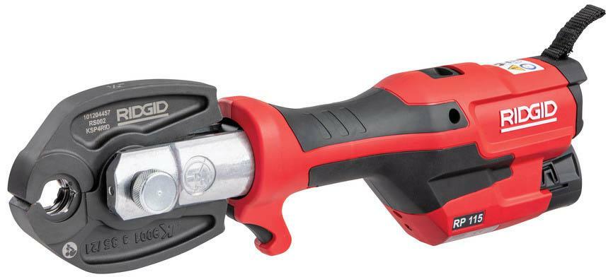RIDGID RP 115 Micro 12V cordless pressing tool with U16-20-25 jaws in carrying case (1x 2.5Ah battery + charger) - 76978 | Klium
