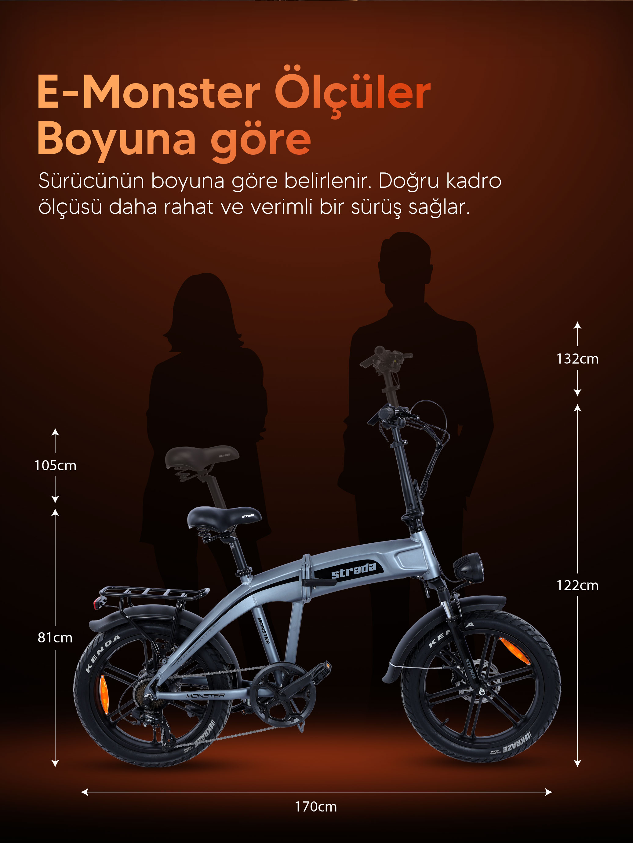 Stradacycles E-Monster 20 Jant Katlanabilir Yüksek Torklu Fiyatı