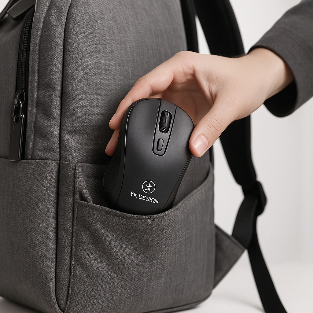 Sessiz kullanım için YK Design kablosuz mouse ofis ortamı