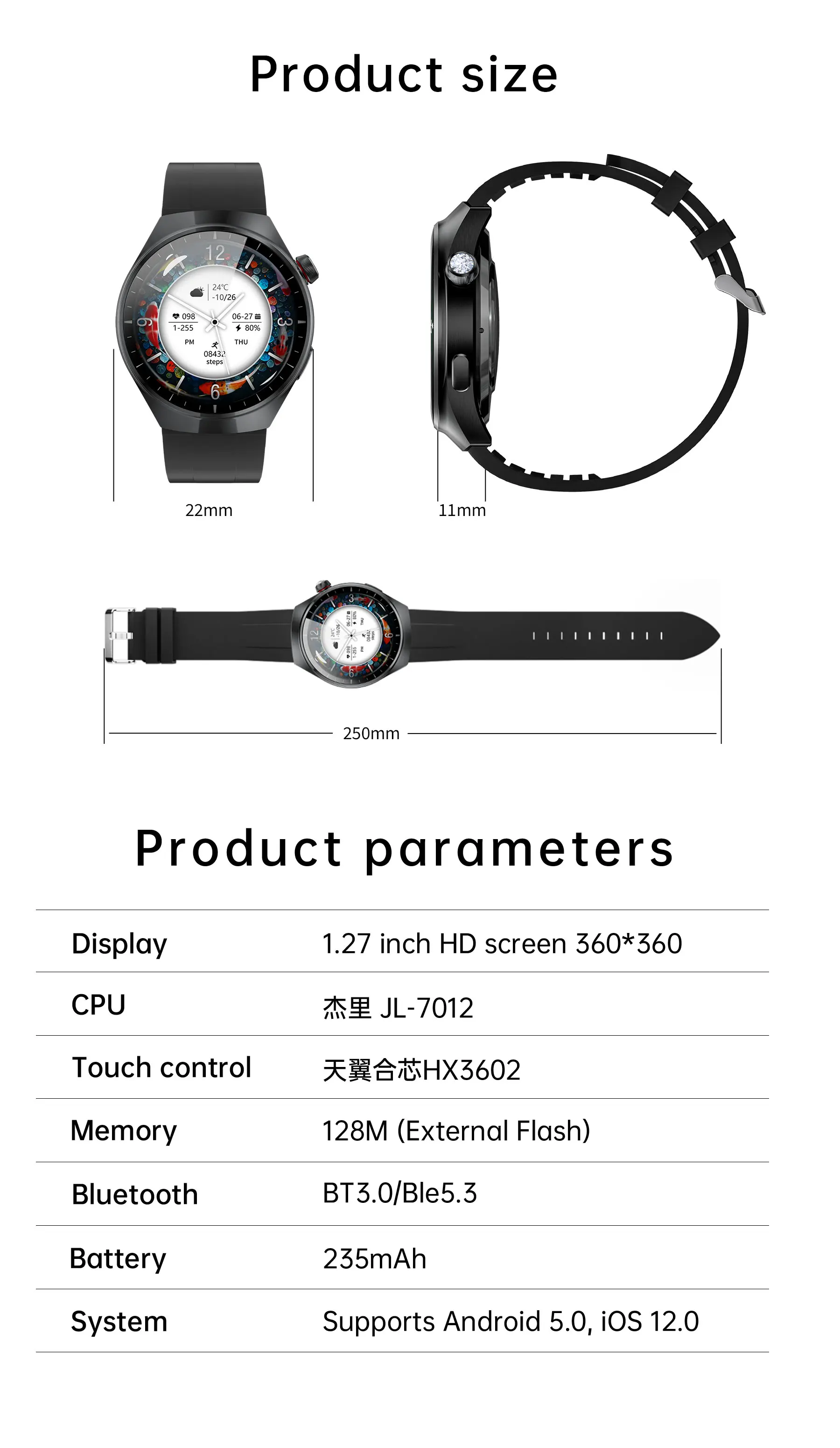 EDS SK7Mini Akıllı Saat Gümüş Çelik Kordon BT Arama Sağlık İzleme Çoklu Spor Modu Kadın Sağlığı Uzun Pil Ömrü