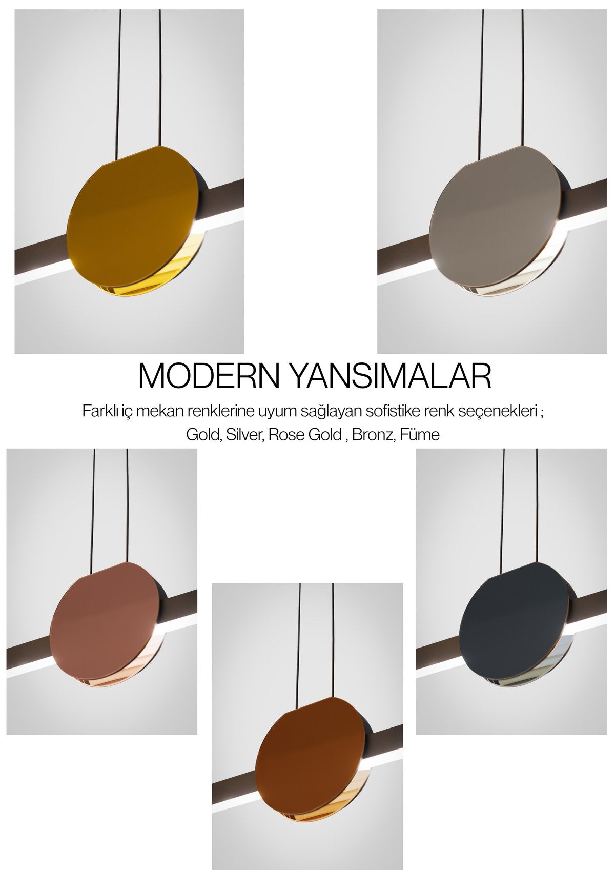 Unos Modern Minimalist Lineer Sarkıt Avize - Gold