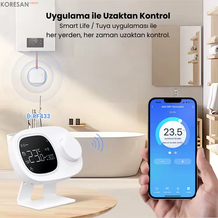 Tuya Wifi Kablosuz Kombi Termostatı