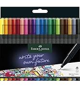 Faber-Castell 151630 - Grip Finepen, Fineliner, metal kaplı elyaf uçlu, 0,4 mm, 30'lu kutu