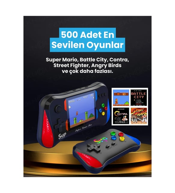 Retro 500 Nostaljik Oyunlu Atari Gamebox Oyun Konsolu