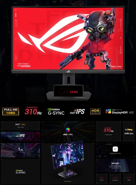 ASUS ROG Strix XG259CMS Monitör h4