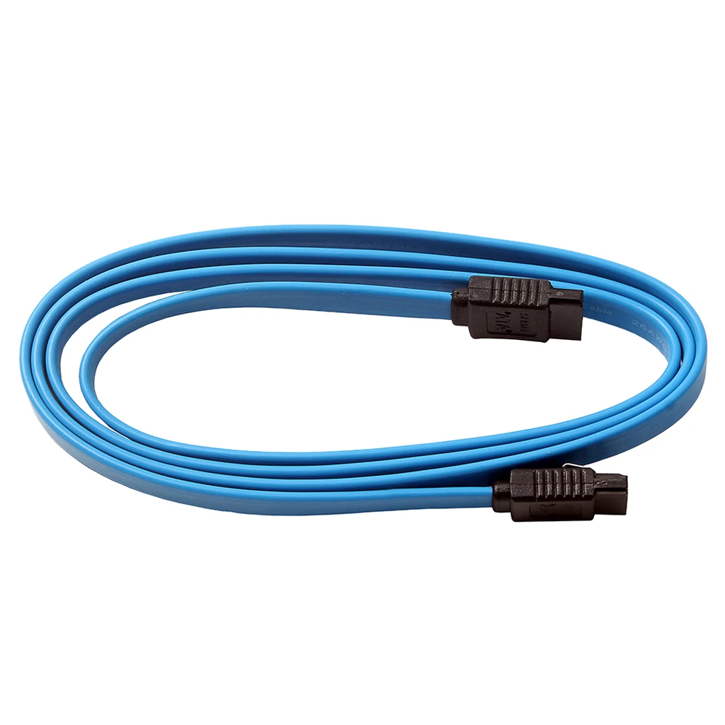 SATA III SATA3 SATA 3.0 Data Cable Straight Hard Drive cable + Locking Clips