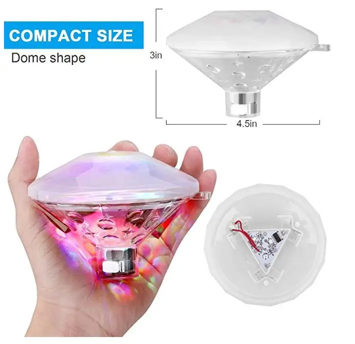 Sıcak LED sualtı gece lambası banyo yüzme havuz ışığı bahçe ışıkları dekorasyon