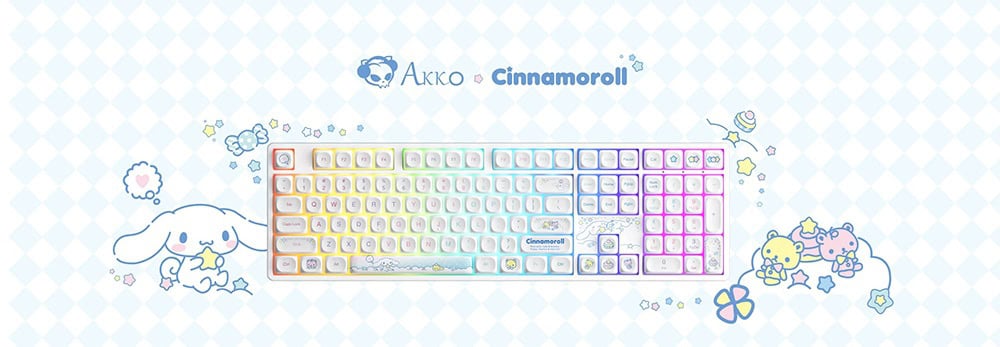 Akko Cinnamoroll Star 5108b Plus Gaming Klavye H1