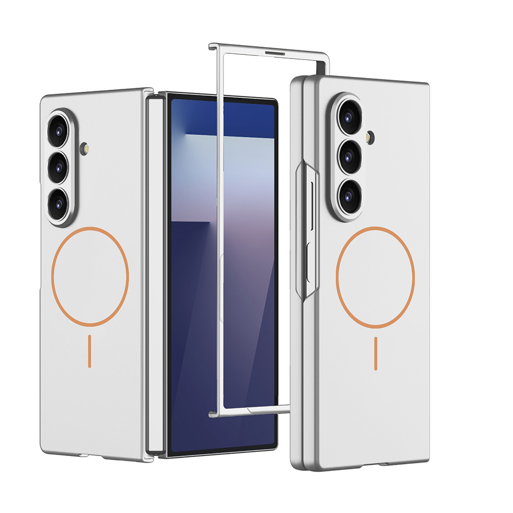 Galaxy Z Fold 7 Kılıf Wireless Şarj Özellikli Zore Kıpta M-safe Kapak - 1