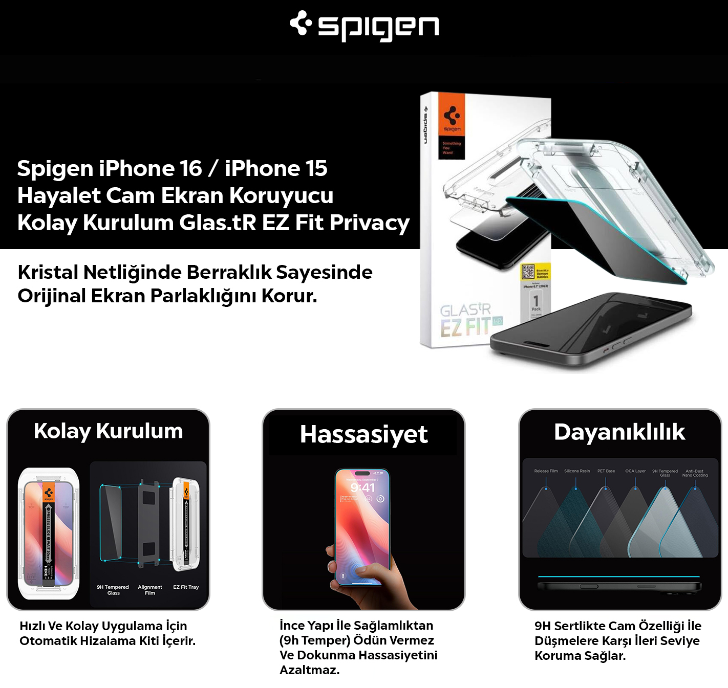 Ekran Koruyucu Bilgileri Başlık