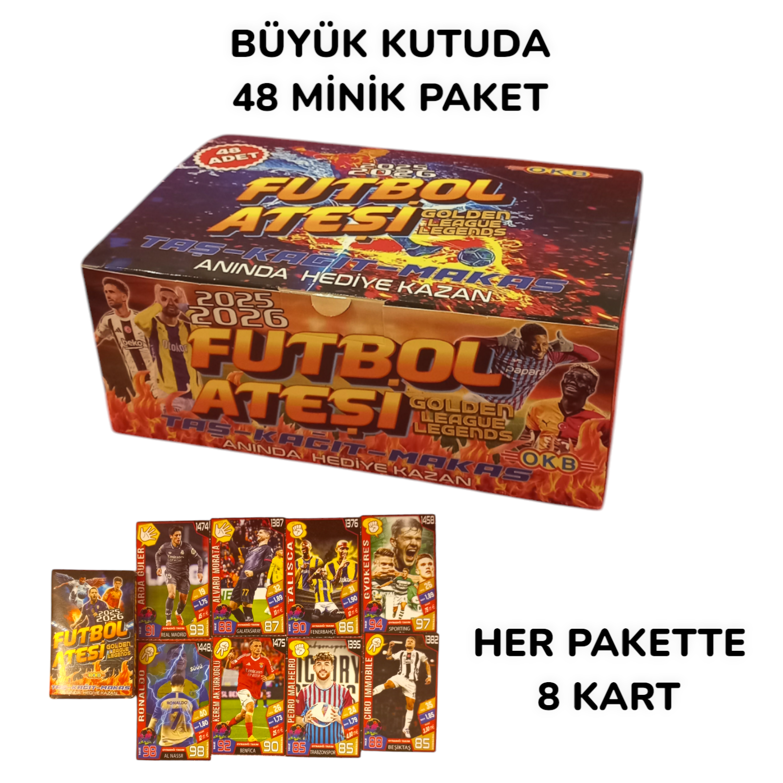 Futbol Ateşi Golden League Legends Büyük Kutulu 48 Paketli Fiyatı