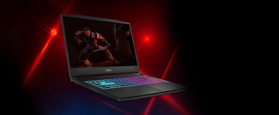 Yüksek performanslı MSI oyuncu dizüstü bilgisayarı, RGB klavye ve güçlü grafik kartıyla oyun tutkunlarına özel tasarlanmış.