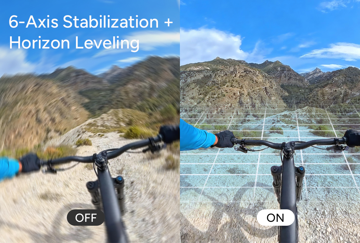 SJCAM SJ6 Ultra 6 eksenli stabilizasyon