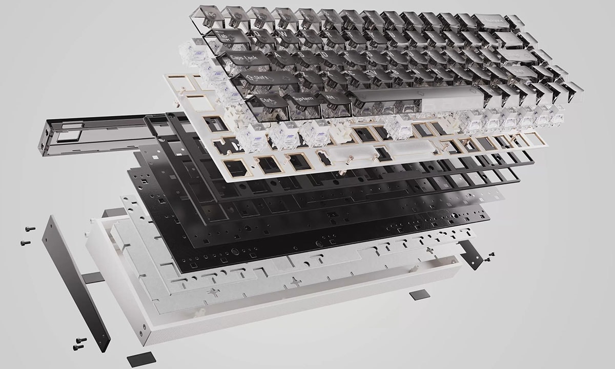 MelGeek MADE68 PRO+ Purple Light Gaming Klavye H14