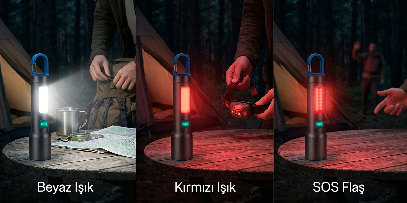 Bix BX1010FL 3 Renk LED Beyaz Mavi Turuncu Zoom Özellikli Fiyatı