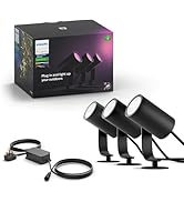 Philips Hue Lily Beyaz ve Renkli Ambiyans LED Dış Mekan Akıllı Işık [Taban Kiti - 3 Lily] , Gerektirir...