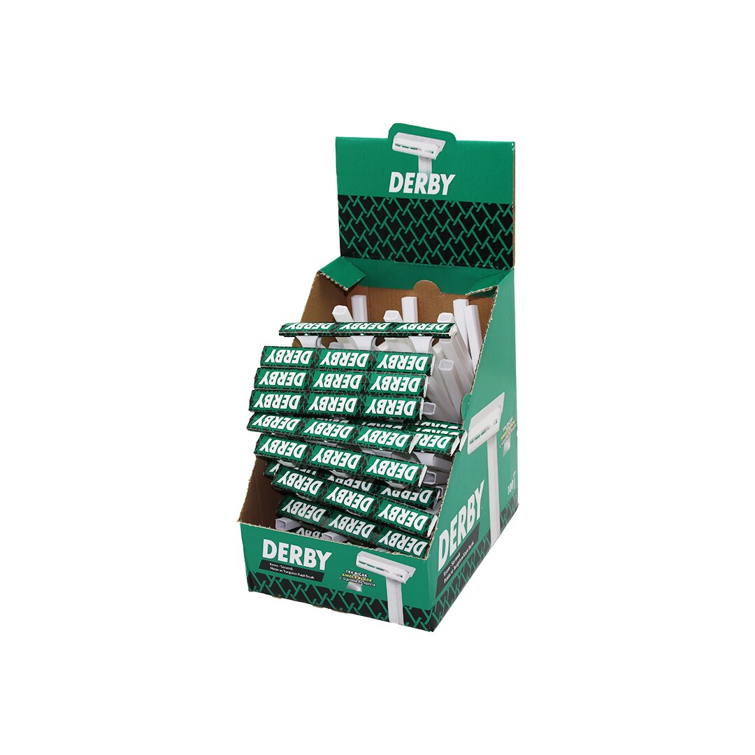 ANKAVERSE® DERBY tek bıçak 100pcs banyo saplı jilet