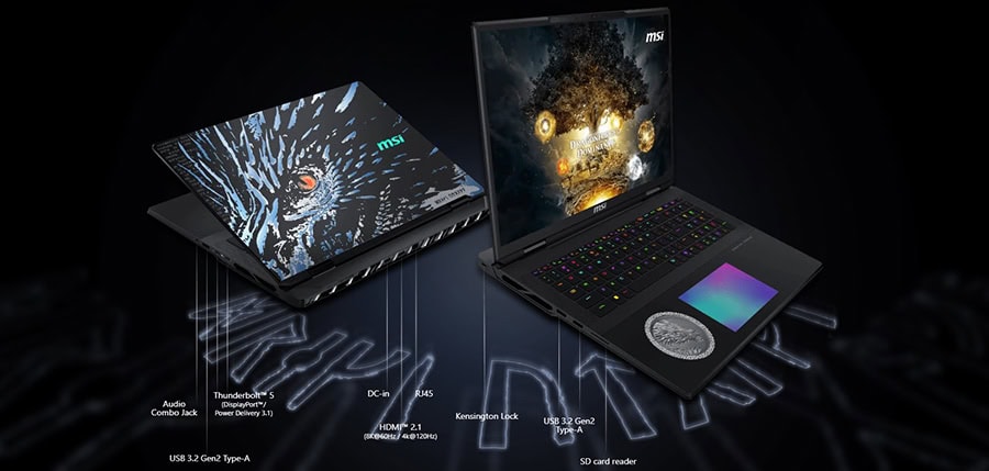 MSI TITAN 18 HX DRAGON EDITION NORSE MYTH A2XWJG-272TR Gaming Laptop H18