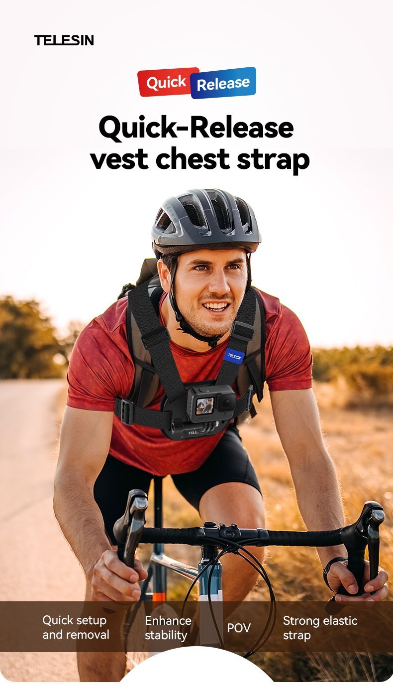 TELESIN Aksiyon Kamera Göğüs Askısı (Yeni)