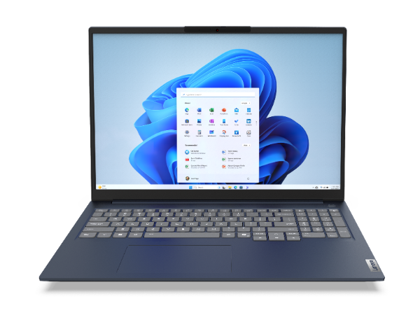 Lenovo ThinkBook 16 Gen 7 laptop with AMD processor, shown open at an angle on a clean white background, highlighting its slim design and large display.
