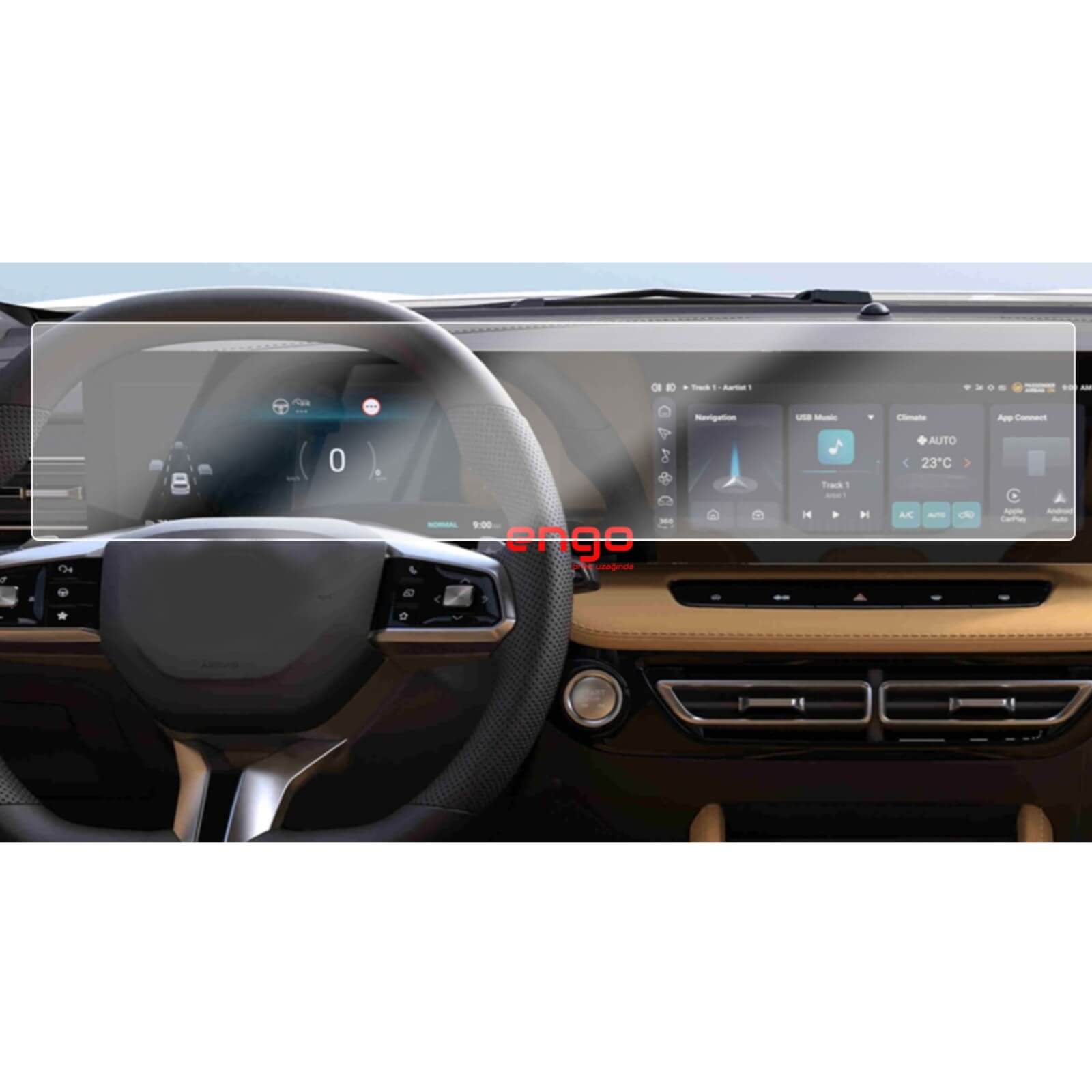 MG HS Mat Ekran Koruyucu Multimedya Dijital Gösterge 