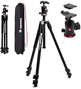 Manfrotto 290XTRA Alüminyum Tripod Kiti 496 Top Başlı, 3 Bölümlü Ayaklar, 4 Açılar Konumu, Qui...