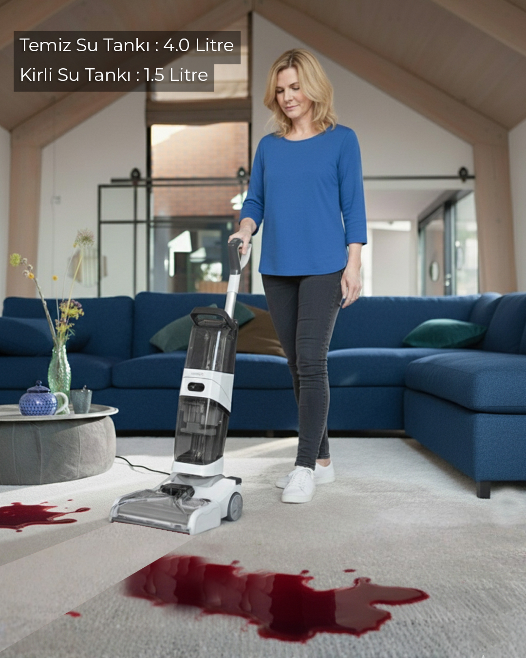 Icotech SC60 Max Pro Buhar Fonksiyonlu Dikey Halı Yıkama Koltuk Yıkama