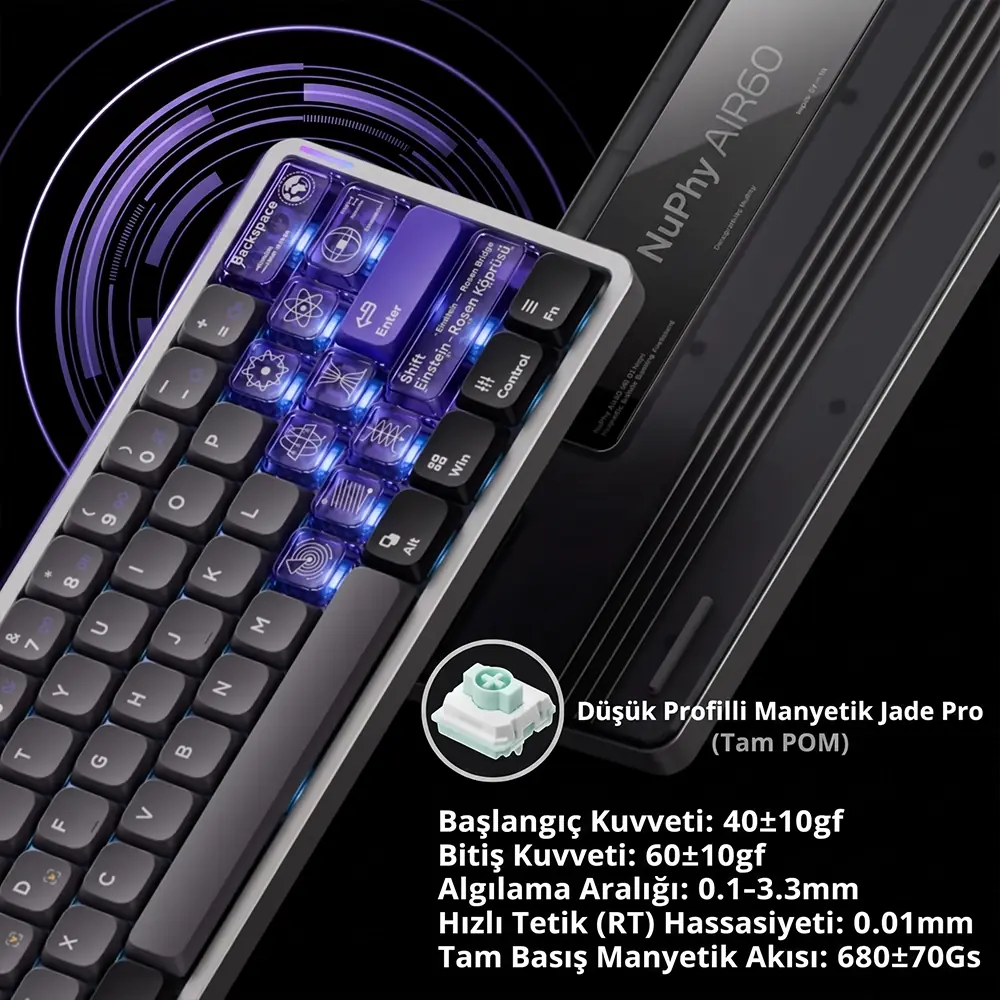 NuPhy Low Profile Magnetic Jade Switch Çeşitleri