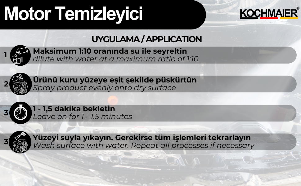 Kochmaier Motor Temzileyici uygulma
